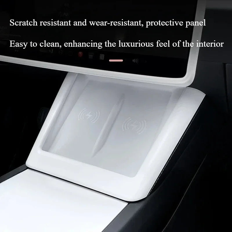 Storage Box for Tesla Model Y Juniper 2025 Accessories Center Console Armrest Storage lifestyle view