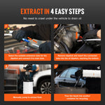 VEVOR 6.5L Fluid Extractor Manual Hand-Operated Car Brake Oil Changer Tool with Hose Vacuum Fluid Oil Pump for Car Accessories