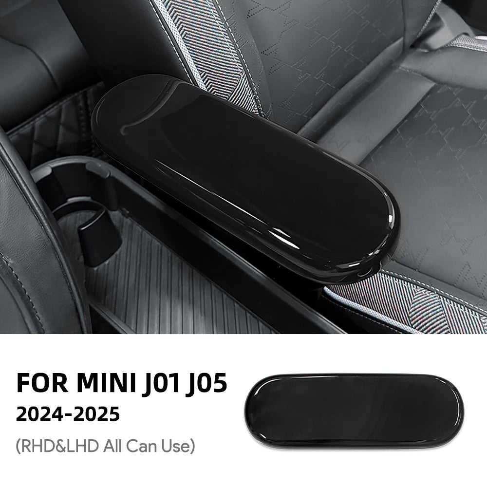 For MINI Cooper E/SE J01 EV Aceman J05 2024 2025 Car Center Console Storage Box Armrest Panel Cover Sticker Interior Accessories