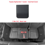 Car Rear Seat Rail Cover Replacement For Toyota Highlander XU40 XU50 2015-2021 2nd additional angle