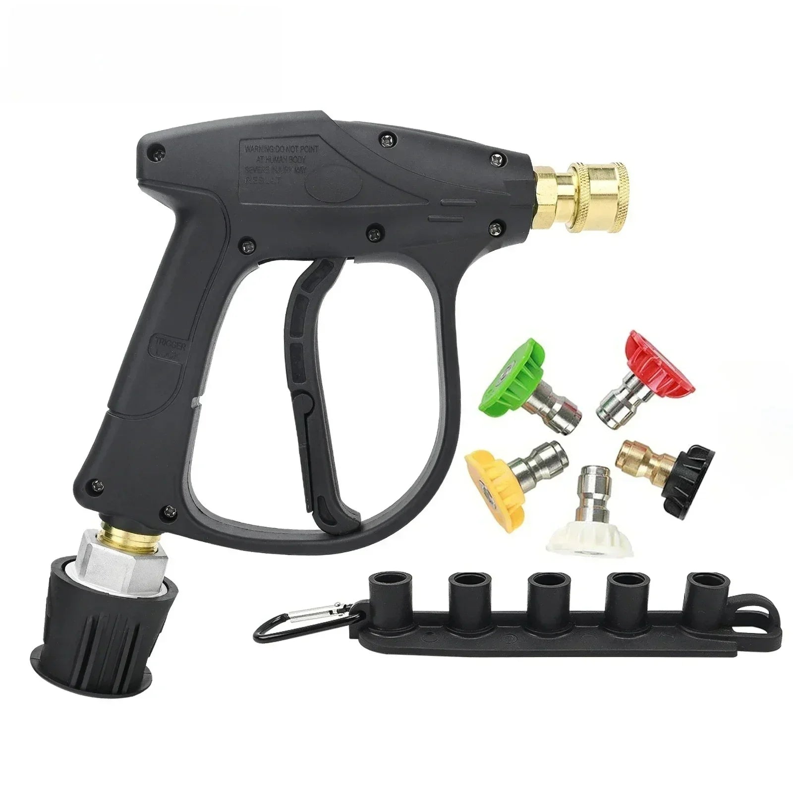 Pressure Washer Gun Kit with Quick Connect Nozzle and Hose Adapters | Compatible with Karcher, Nilfi