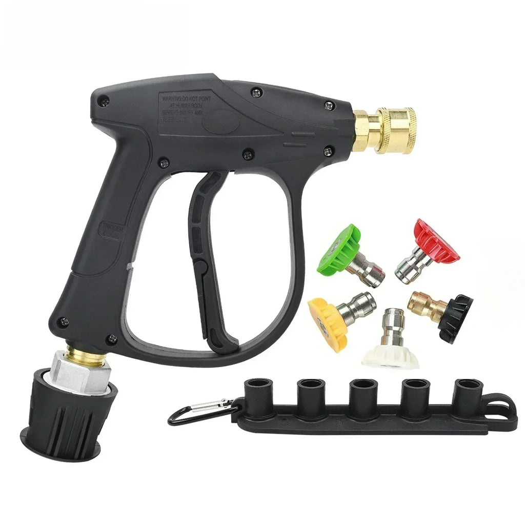Pressure Washer Gun Kit with Quick Connect Nozzle and Hose Adapters | Compatible with Karcher, Nilfi