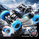 Remote Control Toy Car with Flashing Lights and Rubber Wheels