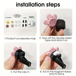 4pcs Car Outlet Vent Perfume Clips Candy-colored Flower Car Air Freshener Air Conditioning Outlet Incense Car Accessories
