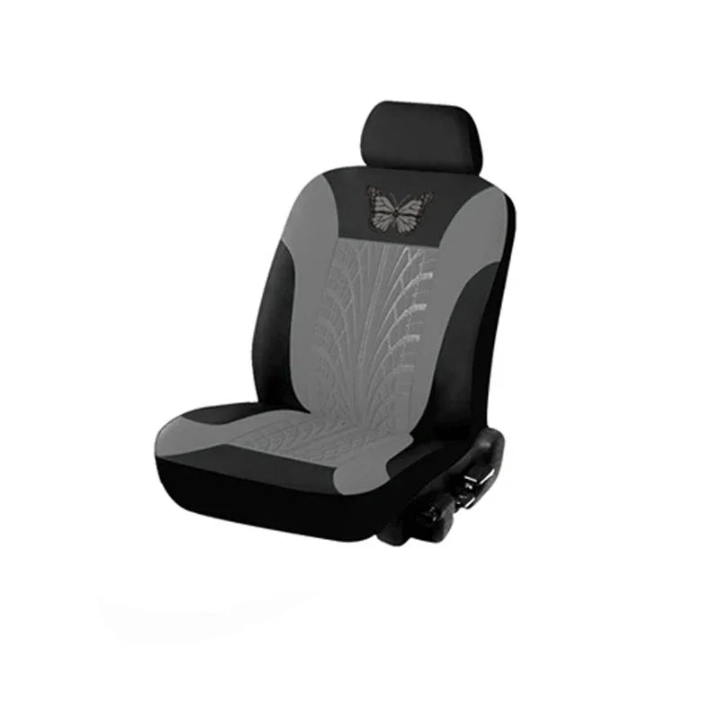 Car Seat Cover Full Set Universal Polyester Butterfly Pattern Embroidery alternate view