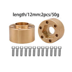 Brass 12mm Hex Hub Wheel Adapter for 1/10 RC Crawler 1.9 2.2 Inch Wheels detail view