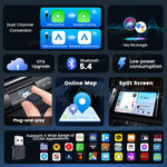 2025 Carlinkit 2 In 1 Android Auto Wireless Carplay Adapter Smart Mini Ultra Bt Wifi U close-up view