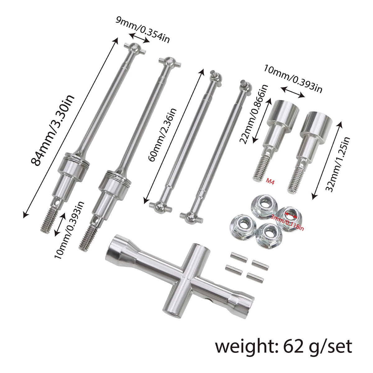 Metal Differential and Gear Set for SCY 16101 16102 16103 16201 Pro RC Car close-up view