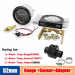 40-120 Celsius Car 52mm Water Temperature Gauge with Adaptor Joint Pipe | Racing 12V lifestyle view