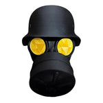 Gas Mask Trailer Hitch Cover | Unique Rust-Proof Helmet Plug for Receiver Tube detail view