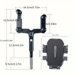 Lcars Mobile Phone Car Mount, In-Car Rearview Mirror Clip-On Navigation Recorder Suspension Bracket, Extendable and 360-Degree Adjustable for Phone Navigation and Entertainment Use