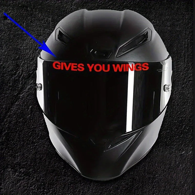 Fun Gives You Wings Carbon Sticker Waterproof Vinyl Funny Crazy Cat Car Sticker Access close-up view