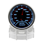52mm Analog Gauge Set | White LED Car Gauges with Holder detail view