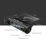 Yangood TPMS Car Tire Pressure Monitor | Solar USB Charging Color Display 4 Sensors additional angle