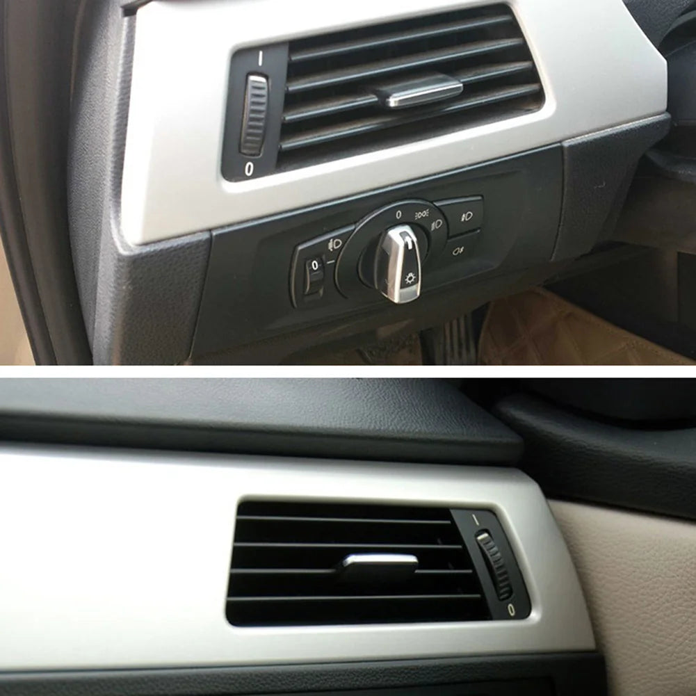 Front Rear A/C Vent Grille Slider Clip Car Air Conditioning Adjust Slider A/C Outlet Tab Clip Repair Kits for 05-12 3 Series E90