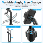 Adjustable Cup Holder Phone Mount | Universal Car Truck Golf Cart Accessory detail view