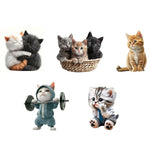 Car Cat Air Freshener Diffuser Car Air Outlet Perfume Clips Air Outlet Aroma Diffuser Ventilation Clip Car Interior Decoration