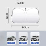 Auto Folding Sun Shade | Car Windshield Sunshade Cover alternate view