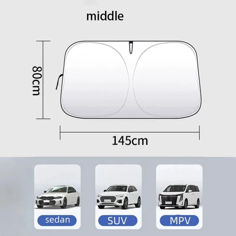 Auto Folding Sun Shade | Car Windshield Sunshade Cover alternate view