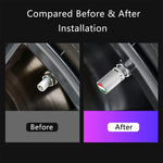 4Pcs Italy National Flag Car Valve Stem Caps | Universal Tire Valve Stem Caps for C additional angle