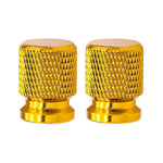 Anodized Aluminum Tire Valve Stem Caps | Universal Wheel Valve Covers for Cars, SUVs, close-up view