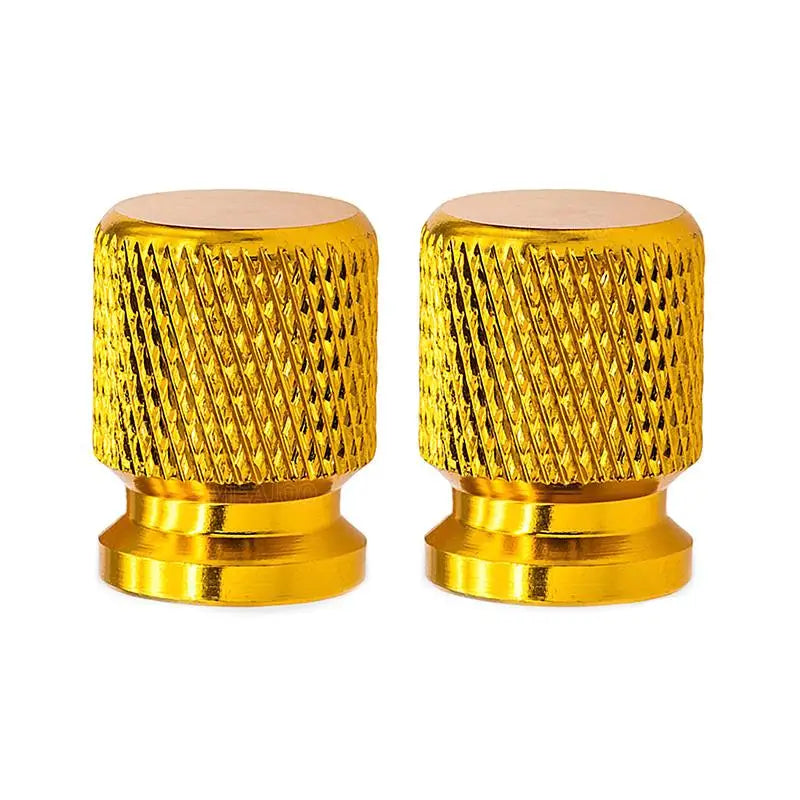Anodized Aluminum Tire Valve Stem Caps | Universal Wheel Valve Covers for Cars, SUVs, close-up view