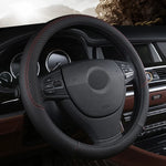 Steering Wheel Cover 37CM-38CM Micro Fiber Leather Anti-Slip