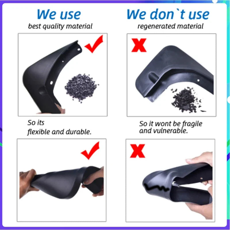 4 PCS Car Mud Flaps for Opel Vauxhall Astra J Buick Verano 2010~2016 Mudguard Splash G close-up view