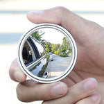2Pcs Round Frame Convex Blind Spot Mirror Safety Driving Wide-angle 360 Degree Adjust lifestyle view