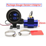 Car Water Temperature Gauge with Voltmeter 2 in 1 | -10 to 110 Celsius LCD Display alternate view