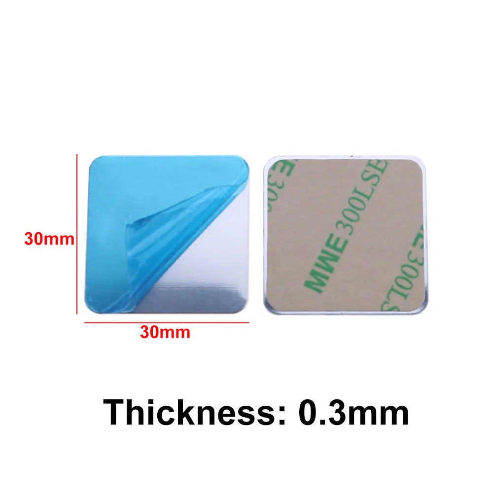 JCD 10pcs Silver Magnetic Metal Plate for Car Phone Holder | Universal Iron Sheet Mou alternate view