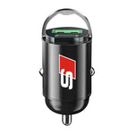 1Pcs Car Charger USB Type-C Fast Charging Adapter For Audi sline TT Q2 Q3 Q5 Q7 Q8 A3 A4 detail view