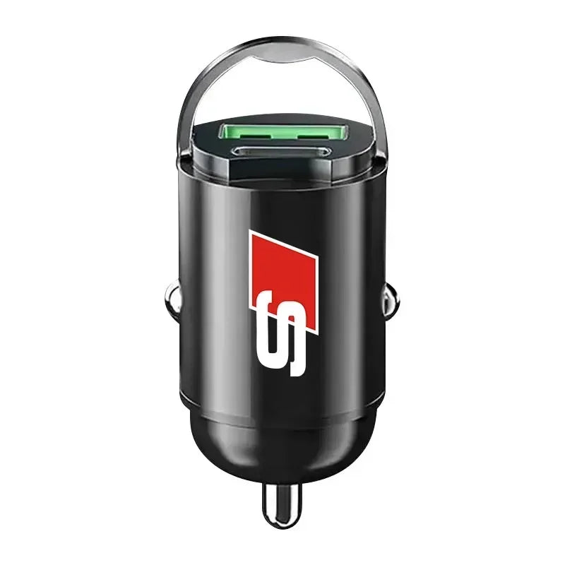 1Pcs Car Charger USB Type-C Fast Charging Adapter For Audi sline TT Q2 Q3 Q5 Q7 Q8 A3 A4 detail view