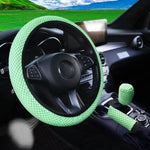 3 Car Massage Mesh Cloth Steering Wheel Cover Handbrake & Handle Cover Set Breathable alternate view