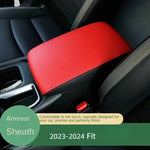 For Honda Fit 2023-2024 Car Center Console Armrest Box Cover Leather Protective Cover Trim
