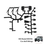 MN99 MN99S Model D90 D91 RC Car Window Mesh Upgrade Spare Parts Metal OP Simulated additional angle