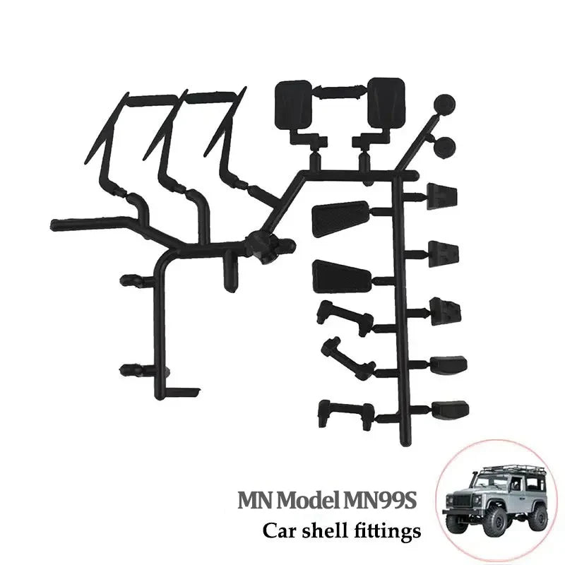 MN99 MN99S Model D90 D91 RC Car Window Mesh Upgrade Spare Parts Metal OP Simulated additional angle