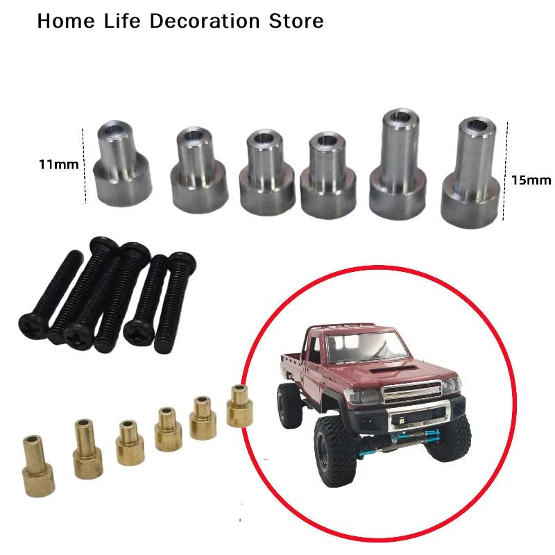 【TG】1 Set For 1/12 Modified Big Wheel Special Upgrade Parts MN82 MN82Pro MN82S Metal Car Shell Raise The Column Heighten Bracket