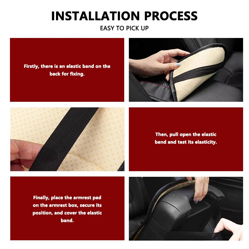For Skoda Car Armrest Mat Center Console Arm Rest Protection Cushion Kamiq Karoq Octavia 2 3 Rapid Scala Kami Fabia VII VRS