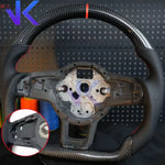 Carbon Fiber Customized Steering Wheel leather Alcantara For Tiguan Passat VW Golf MK7 7.5 GTI GTD GTE 2013-2020 GTI