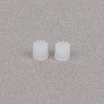 5/10Pcs M0.2 10 Teeth Plastic Pinion For 0.8mm Motor Shaft Wear Resistant Transmission Gear Accessories For RC Toy