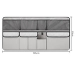 New Large Capacity Car Trunk Bag Mesh Solid Color Backseat Storage Bag Car Interior Storage Bag Auto