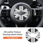 Car Steering Wheel Sticker For MINI Cooper F56 F55 F54 F60 R56 R60 U25 J01 F65 F66 PU Leather Stickers Interior Car Accessories