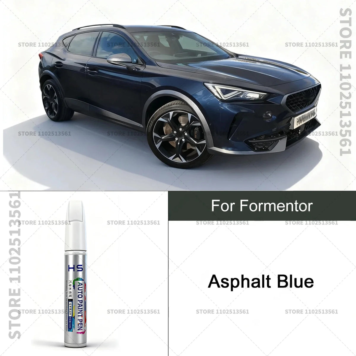 Car Paint Repair Pen For CUPRA Formentor Paint Scratch Repair Accessories Glacial W additional angle