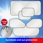 Car Windshield Sun Shade Cover Universal Folding PVC Up To 59 In
