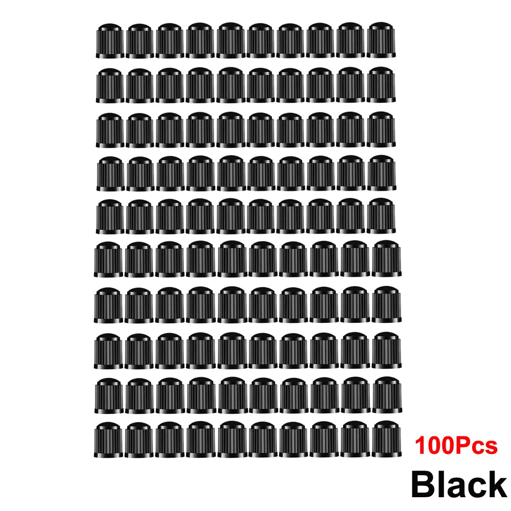 AUTCOAT Tire Stem Valve Caps | Universal Plastic Valve Covers for Cars, Trucks, Bikes lifestyle view
