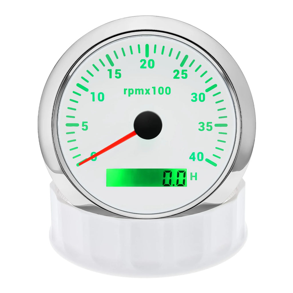 85mm Digital LED 7 Color Backlight 85mm Tachometer 3000/4000/6000/7000/8000 RPM Optional Gauge For Marine Boat Motorcycle Car