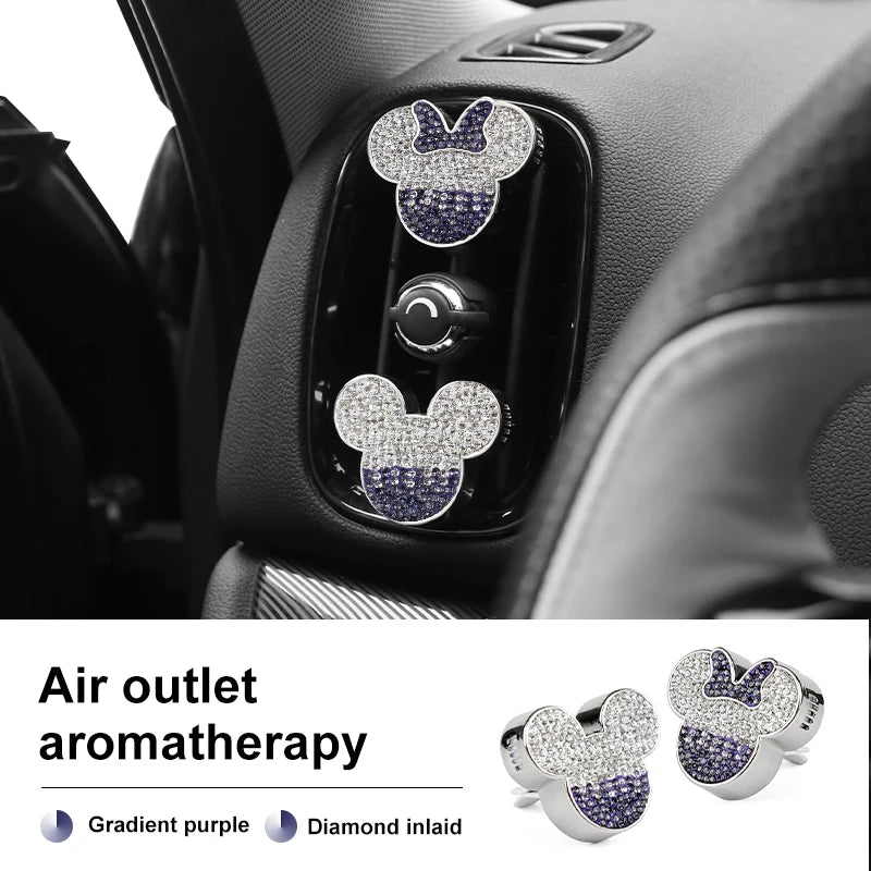 Diamond Car Air Outlet Aromatherapy Clip for Mini Cooper Air Vent Freshener Clip Scent Aroma Auto Interior Accessories