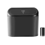 Car Trash Can with Lid Universal Vehicle Mini Leakproof Garbage Bin Car Organizer Sto alternate view