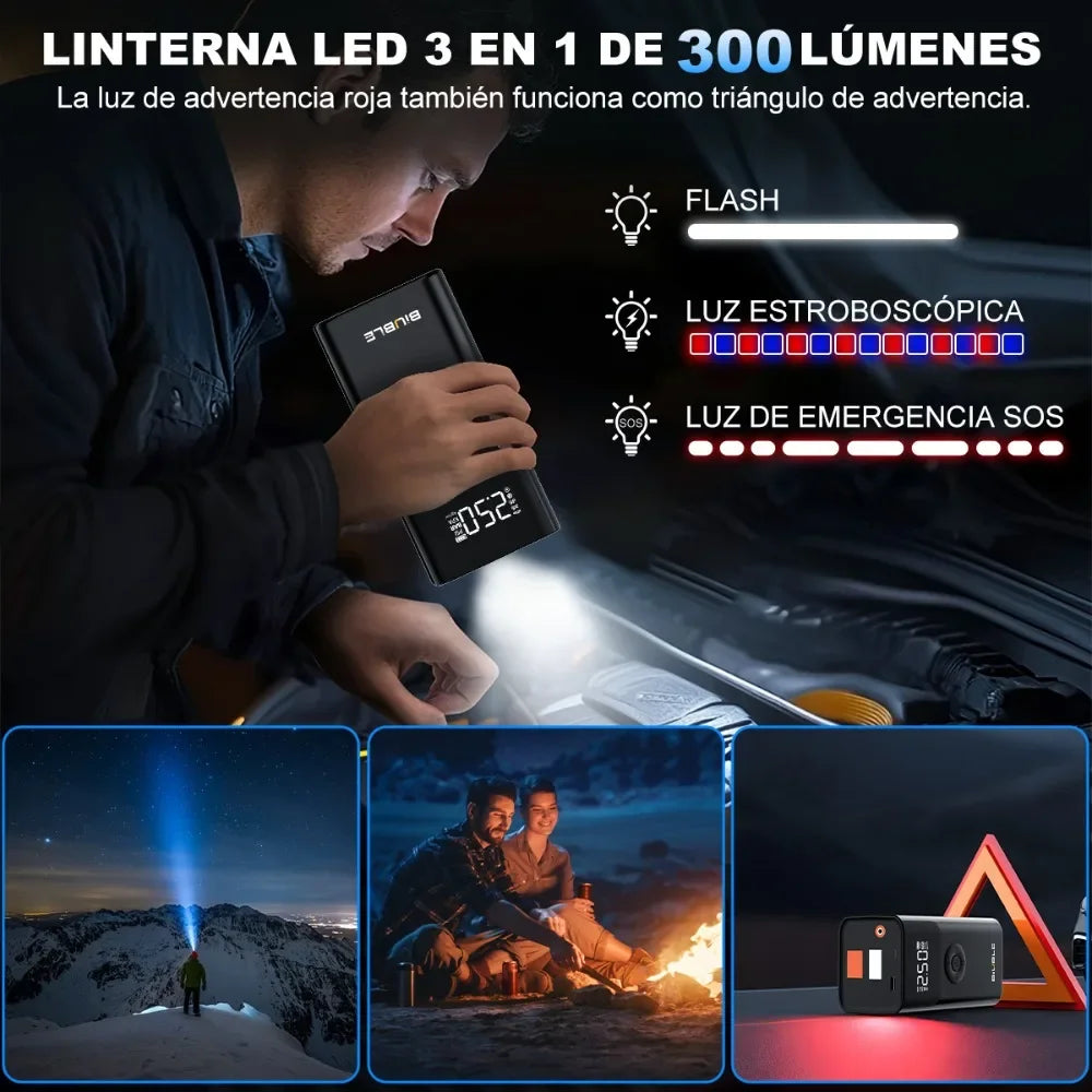 TCYATO Car emergency start power supply, vehicle-mounted inflation integrated machine, multi-functional starter